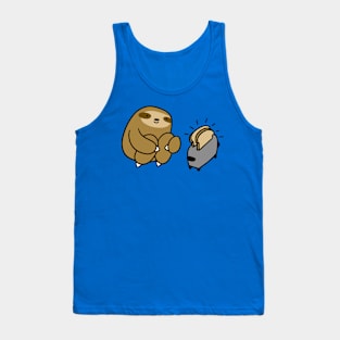 Sloth Making Toast Tank Top